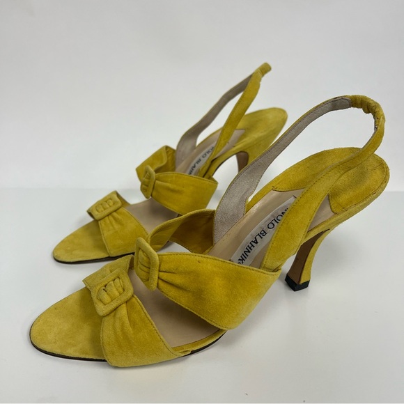 Manolo Blahnik Yellow Heels - Picture 4 of 11